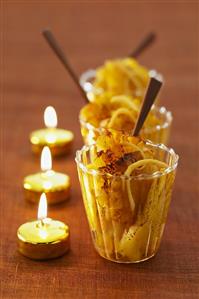 Roasted pineapple with ginger and vodka