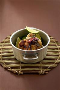 Yassa poulet with lime (Senegalese chicken dish)