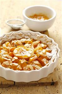 Apricot almond tart