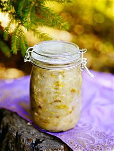 Pear, ginger and walnut jam