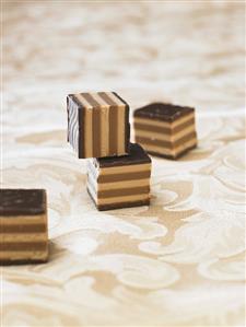 Layered Viennese nougat