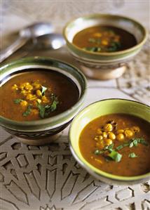 Moroccan Ramadan soup (with chick-peas and lamb)