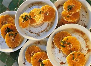 Orange salad with cinnamon