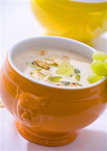 Gazpacho blanco (Cold almond and garlic soup, Spain)