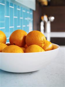 Oranges in a bowl