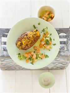 Duck breast with apple & pistachio crust & spring vegetables