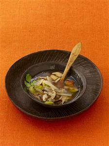 Shiitake soup with miso