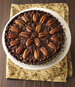 Chocolate pecan tart