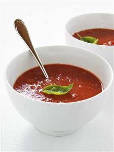 Tomato soup with basil