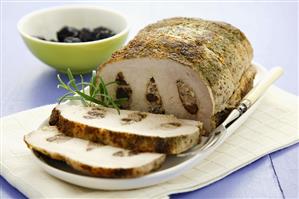 Loin of pork with prune stuffing