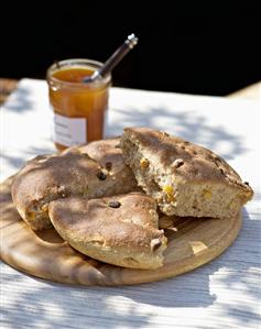 Almond and apricot bread