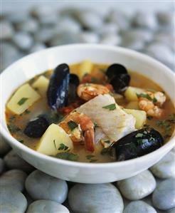 Zuppa di pesce (fish soup), Apulia, Italy. Receta disponible TR. Paso a paso disponible