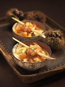 Coconut curry soup with pumpkin