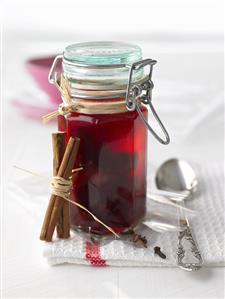 Cherries in brandy to give as a gift