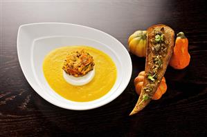 Crema di zucca al Marsala (Pumpkin puree with Marsala, Italy)