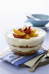 Plum trifle