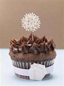 Chocolate cupcake to give as a gift