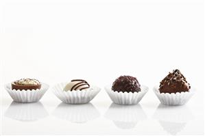 Chocolates: cream-filled, nut, rum truffle, whisky