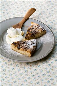 Apple tart with walnuts & cream (Torta di mele, Piedmont)