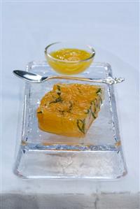 Mandarin jelly with orange sauce (Terrina di mandaranci, Liguria)