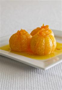 Glazed clementines