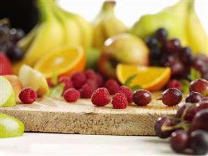 Still life with fresh fruit