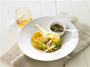 Orange and fennel salad with mixed seeds