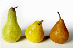 Three different pears