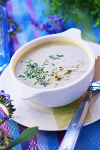 Olive and almond soup