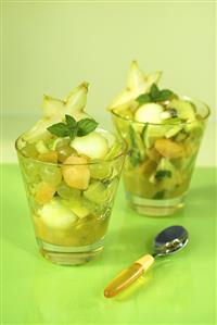 Green fruit salad