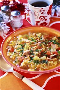 Cabbage soup from Russia (Christmas)