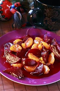 Beetroot with mandarin oranges (Christmas)