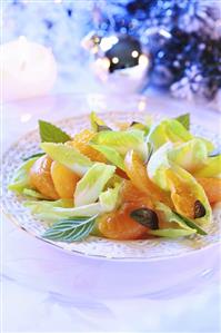 Chicory and mandarin orange salad