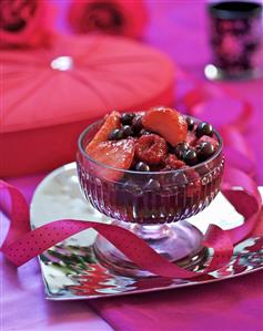 Berry compote for Valentine's Day