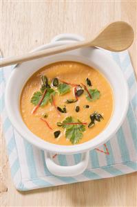 Pumpkin and ginger soup