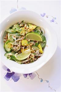 Mango and noodle salad