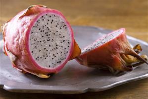 A halved pitahaya