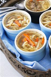 Tripe, beef and vegetable soup
