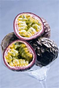 Purple passion fruits