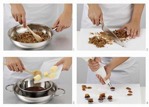 Making chocolates with macadamia nuts