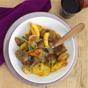 Pork and apple ragout