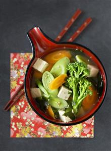Tofu and vegetable soup
