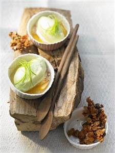 Apple and woodruff sorbet with cider