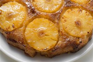 Pineapple upside-down cake (detail)