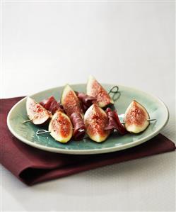 Fig and duck breast kebabs