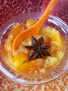 Kumquat and pineapple jam with star anise