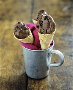 Double chocolate ice cream (with few calories)