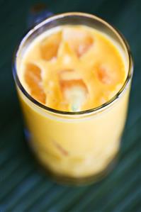 Mango lassi (blurred)