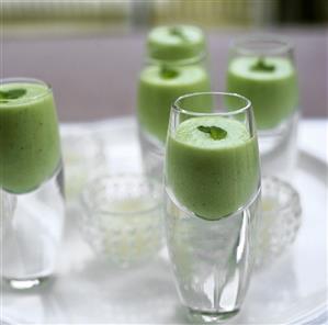 Minted cucumber gazpacho