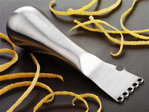 Lemon zester with lemon zest